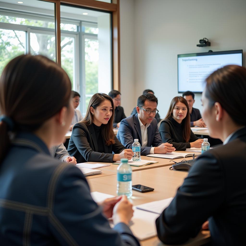 Asean professionals engaging in training and mentorship programs