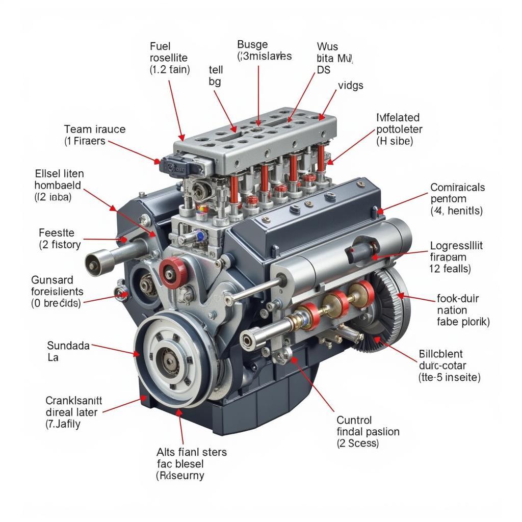 Diesel Engine Components Diagram