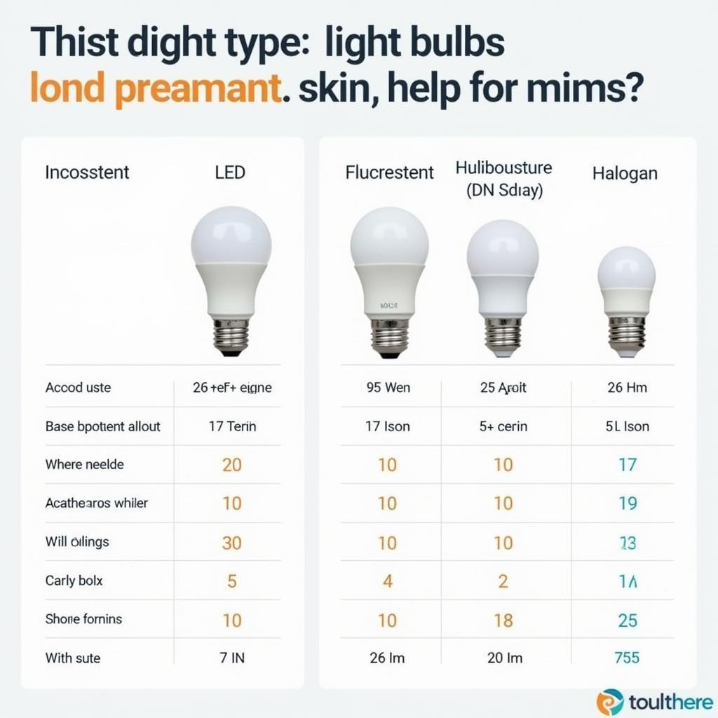 Different types of light bulbs - a comparison