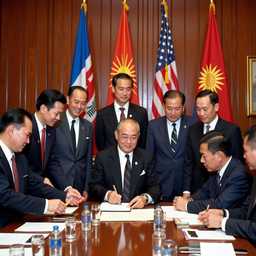 ASEAN Founding Fathers Signing Bangkok Declaration