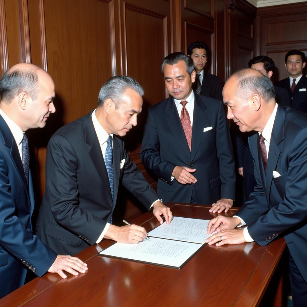 ASEAN Founding Fathers Signing Bangkok Declaration