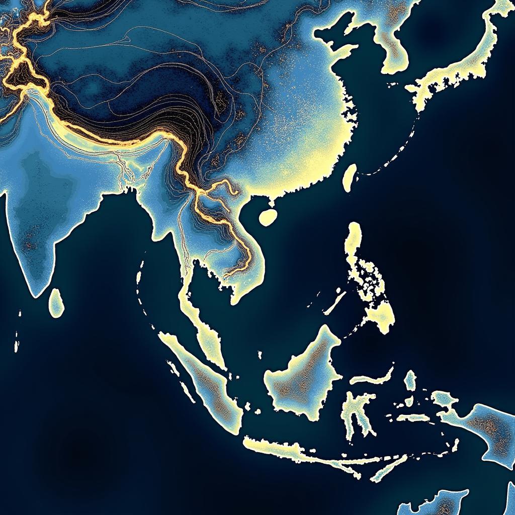 Futuristic ASEAN Power Outage Map with integrated data