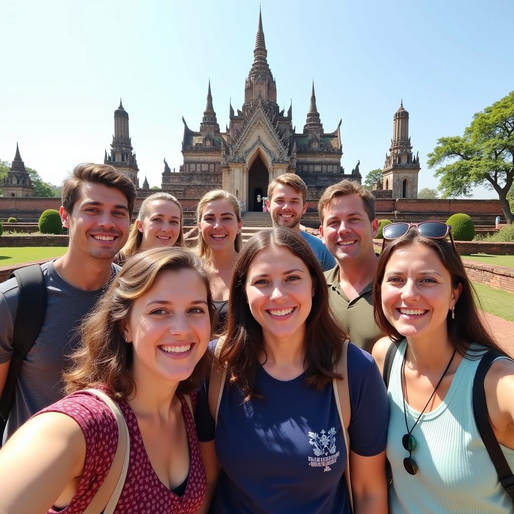 Happy Travelers in Southeast Asia