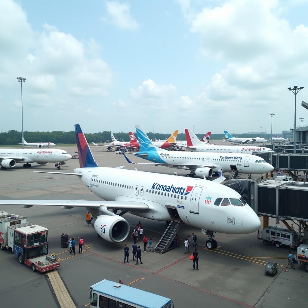 International Flights Arriving at Jakarta Airport