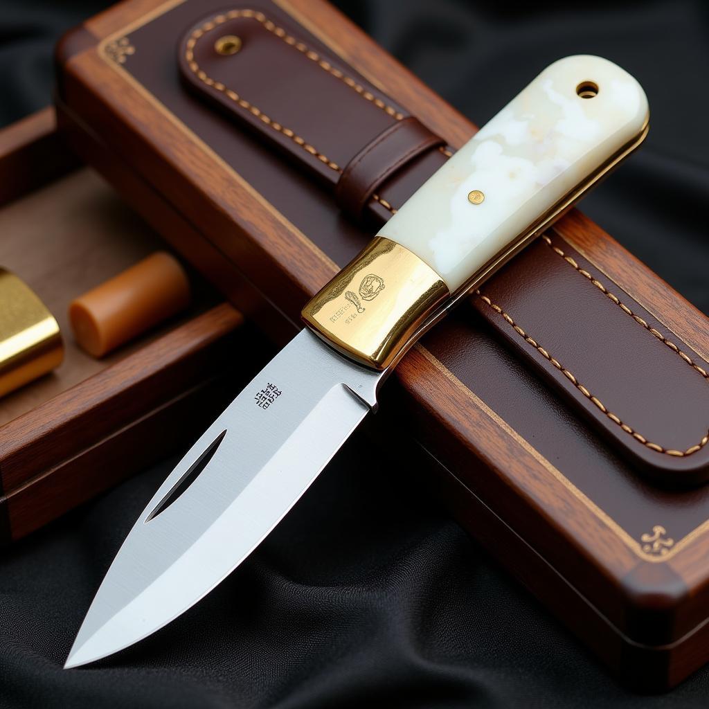 Modern Asean Doctor Knife with Mother of Pearl for Collection