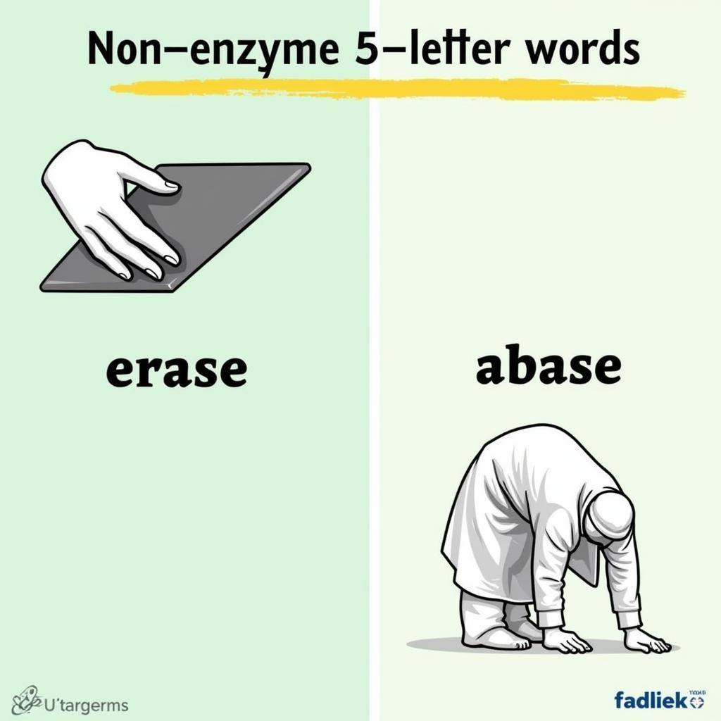 Non-Enzyme 5-Letter Words Ending in "ase"