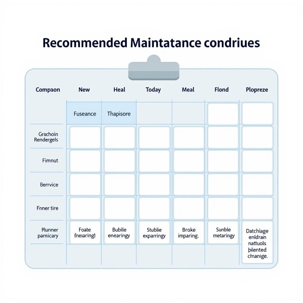 Regular Vehicle Maintenance Schedule