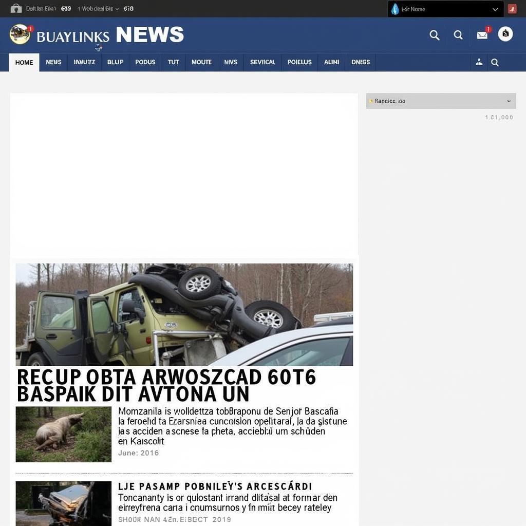 Romanian News Website Accident Report