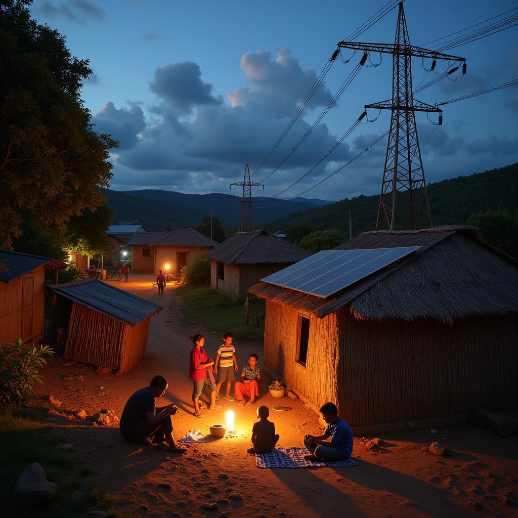 Rural electrification project bringing power to remote village in ASEAN