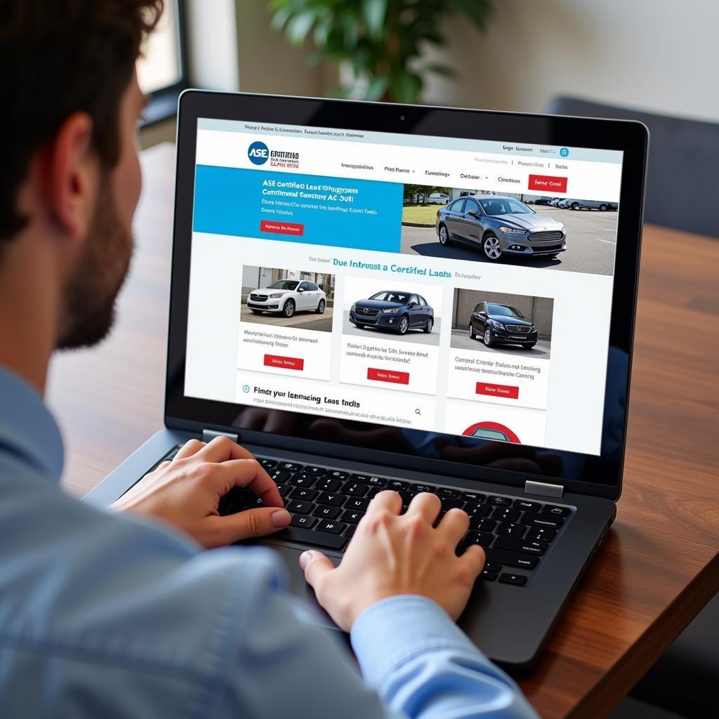 Searching for ASE Certified Lease Car Programs Online