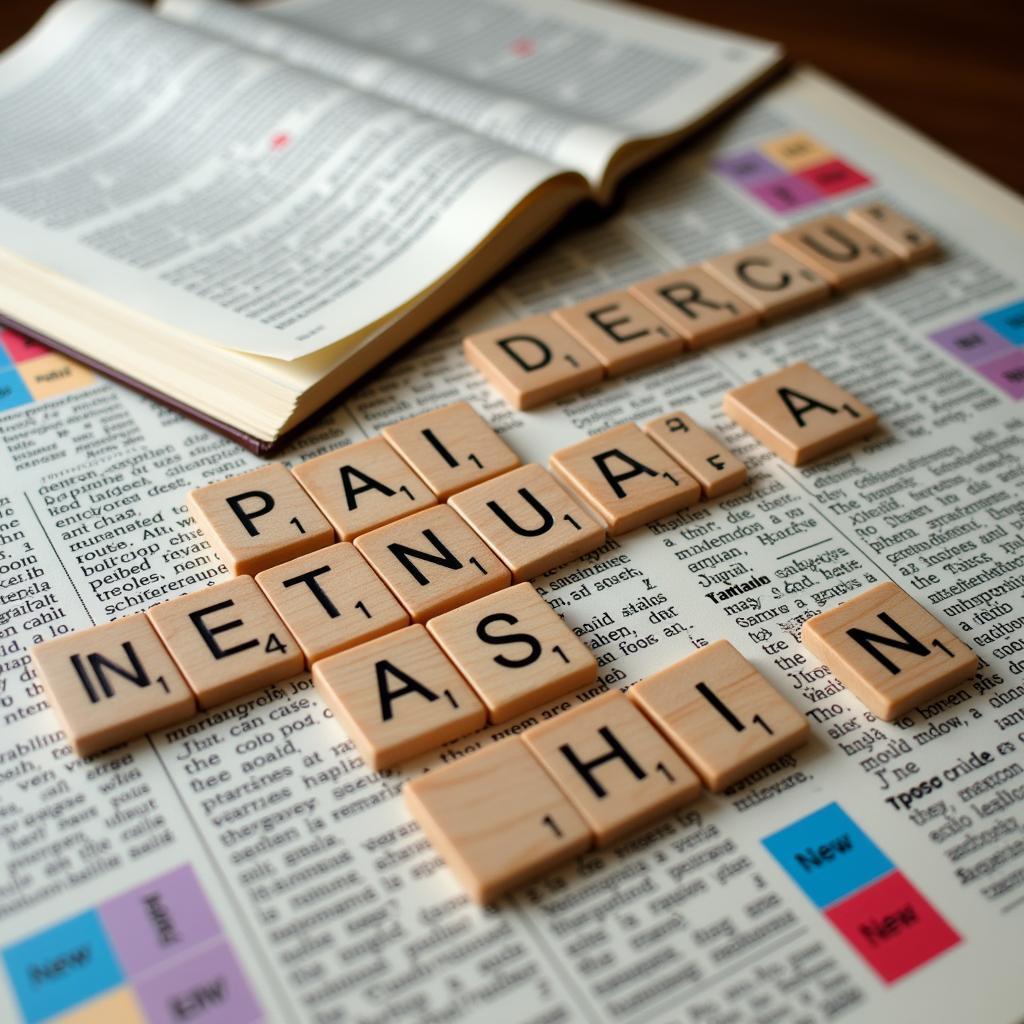 Scrabble Tiles with Southeast Asian Words