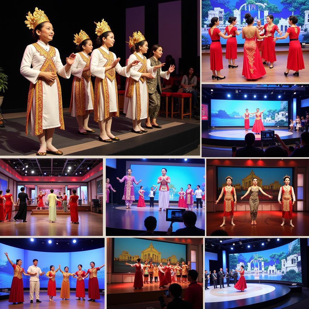 Southeast Asian Television Programs showcasing diverse cultural performances.