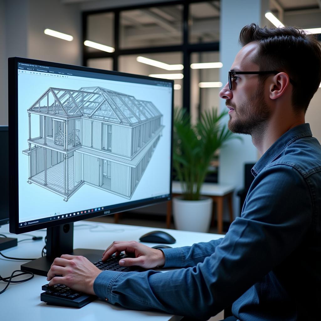 Structural Engineer Utilizing CAD Software