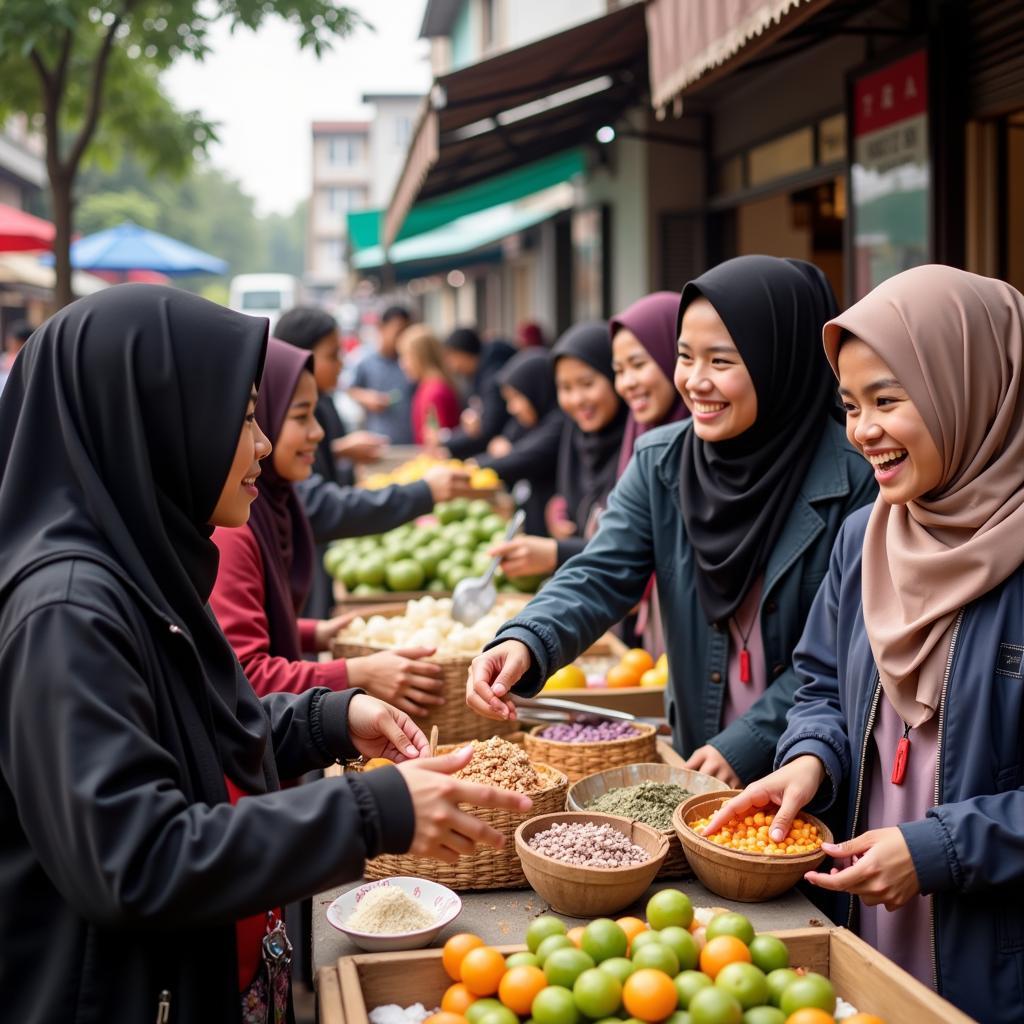 Students Interacting in Bandung