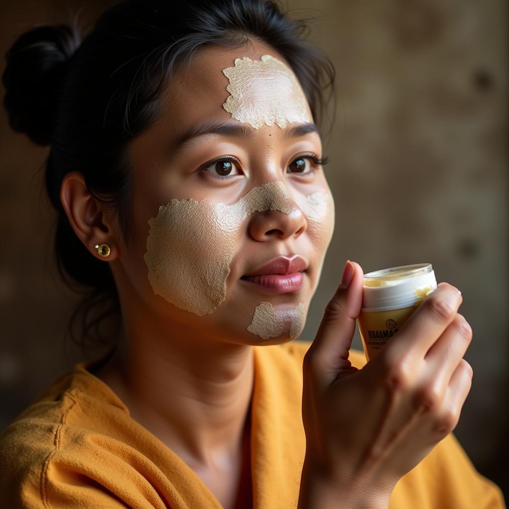 Thanaka Paste for Skincare in Myanmar