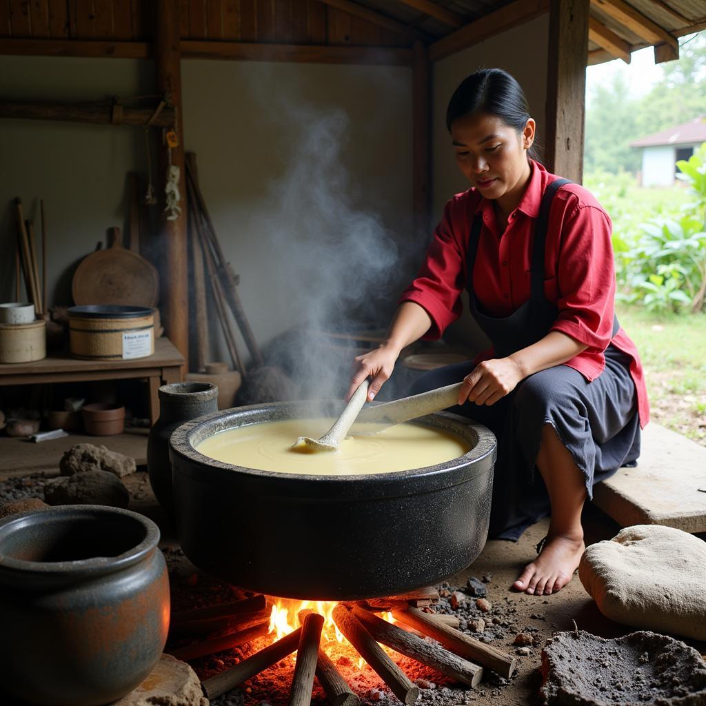 Traditional Soapmaking Process in a Rural ASEAN Village