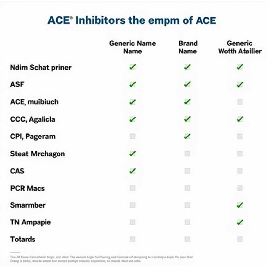 Various Types of ACE Inhibitors Available