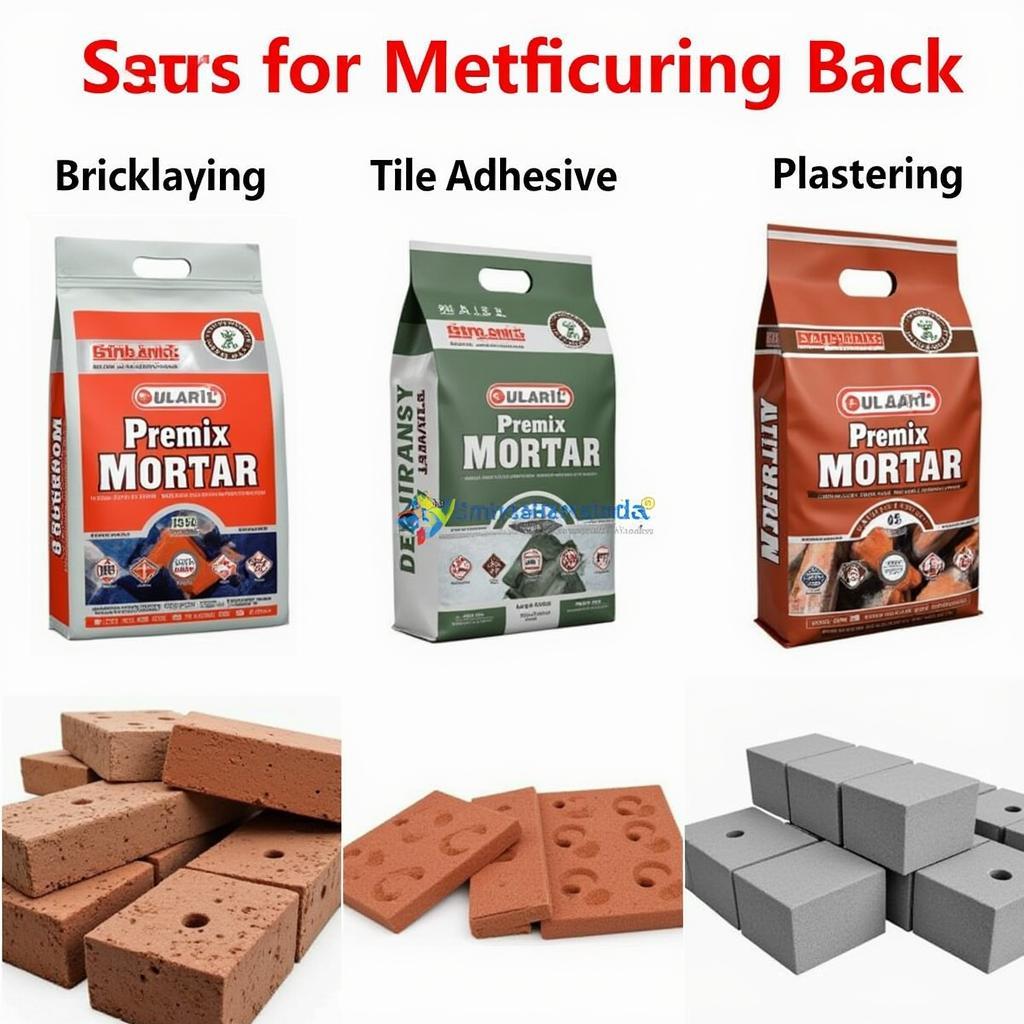 Different Types of Premix Mortar