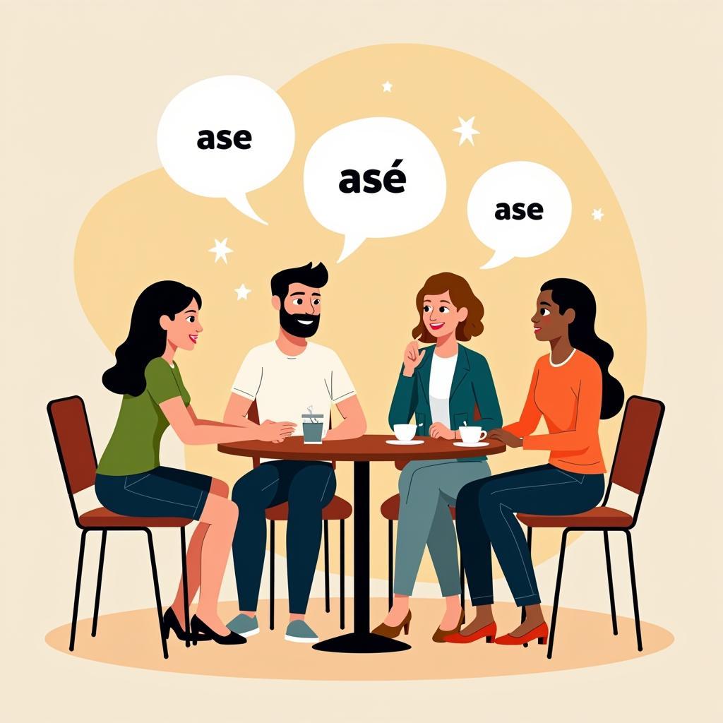 Showing how five-letter words with "ase" are integrated into everyday communication, emphasizing their practical application.