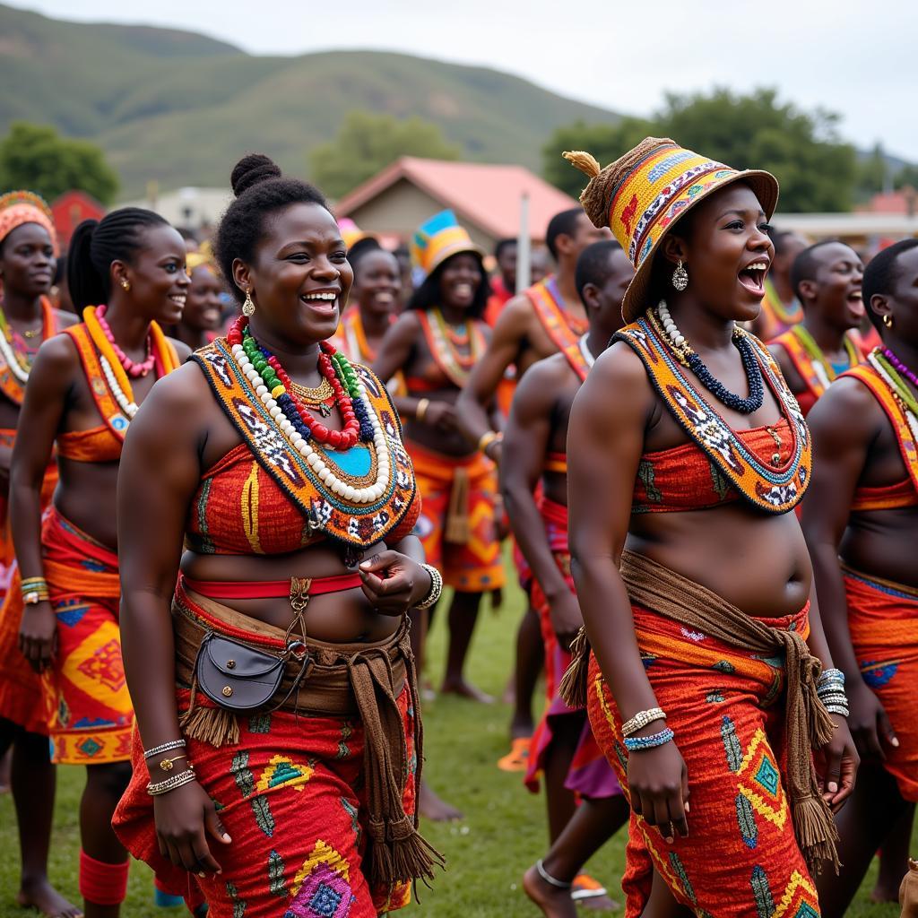 Zulu Community Celebrating Heritage