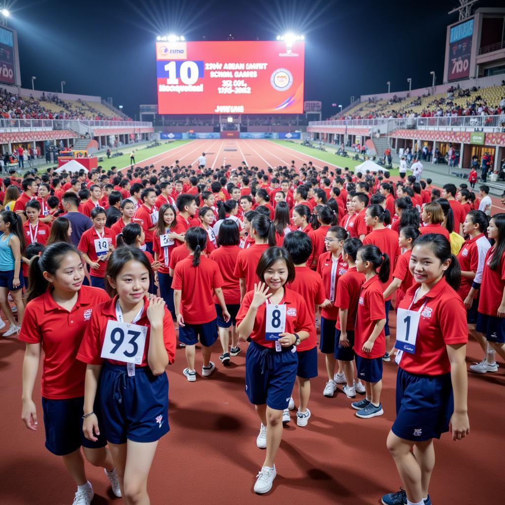 10th ASEAN School Games Opening Ceremony in Shah Alam, Malaysia