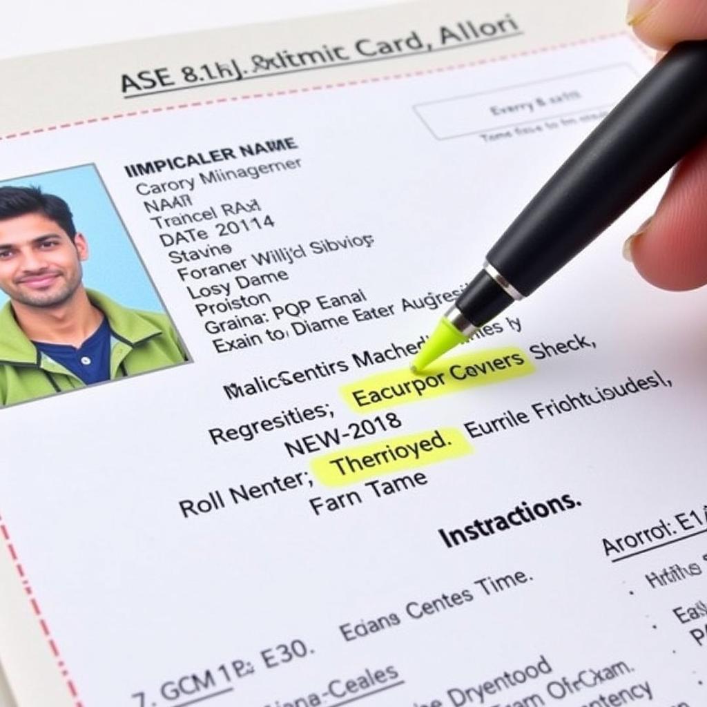 Important Details on the ASE 2018 Admit Card