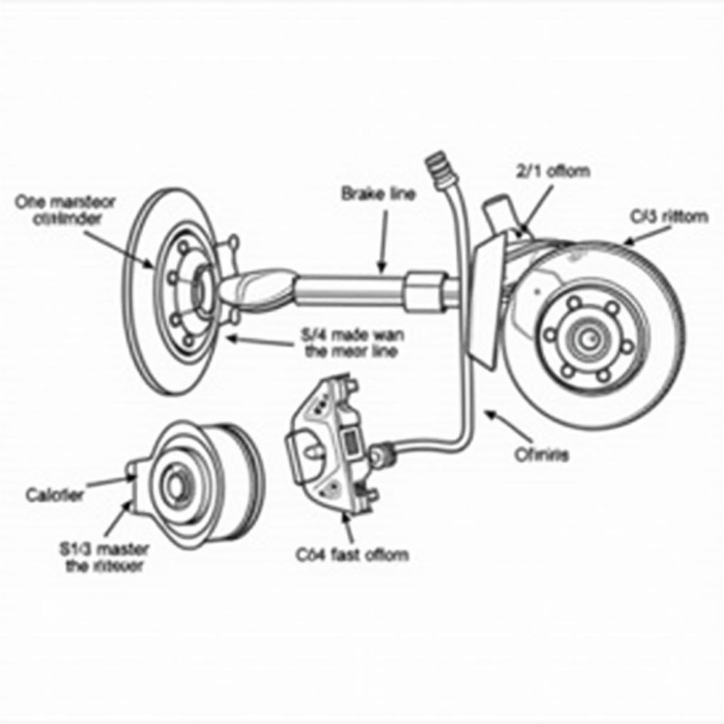 ASE A5 Brake System Components Diagram