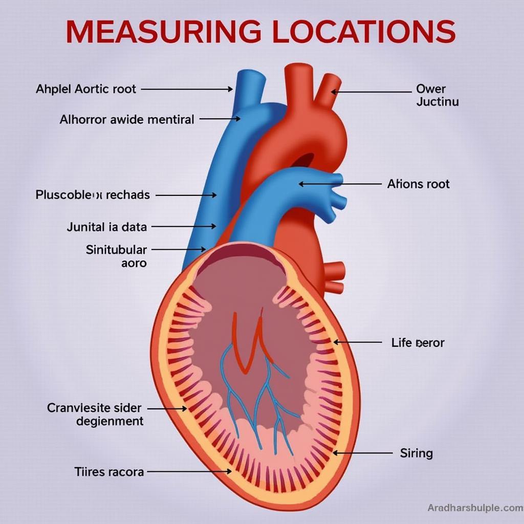 ASE Ascending Aorta Measurement Diagram