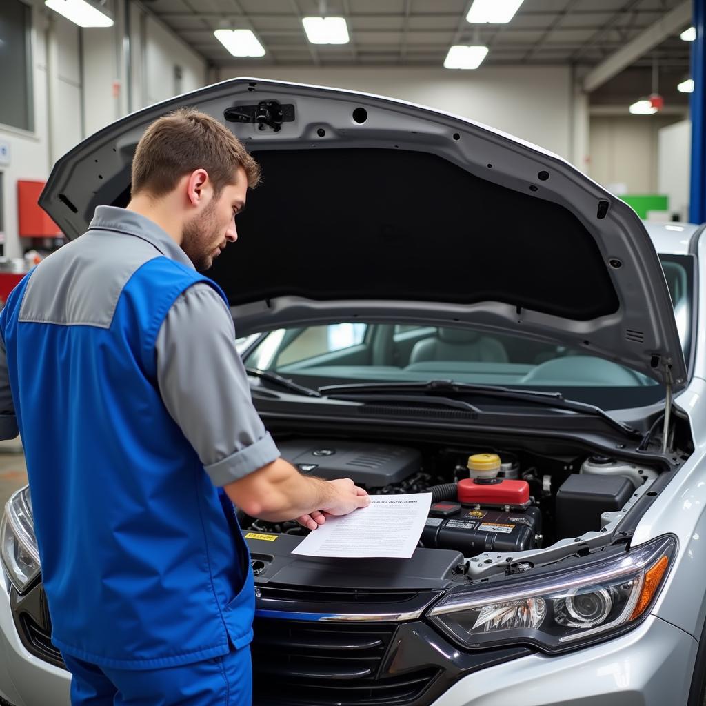 An ASE Certified Technician at Work