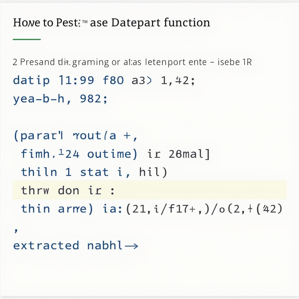 ASE Datepart Function Basics