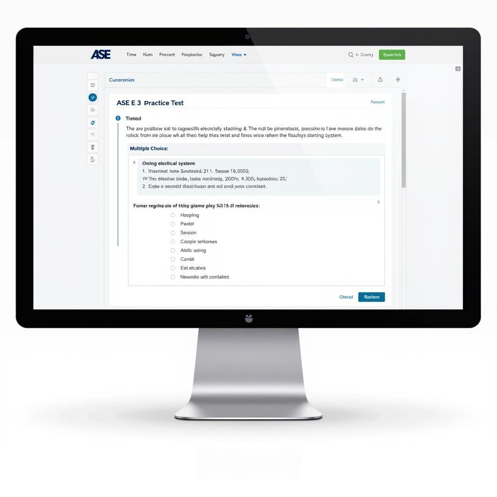 ASE E3 Practice Test Dashboard