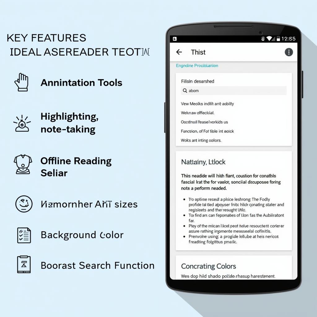 Essential Features in an ASE Reader for Android