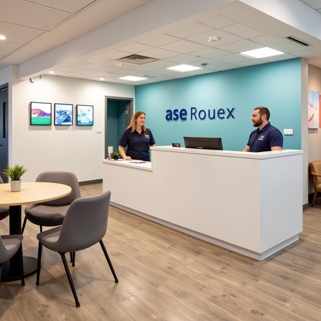 Reception area of the ASE Rouen office