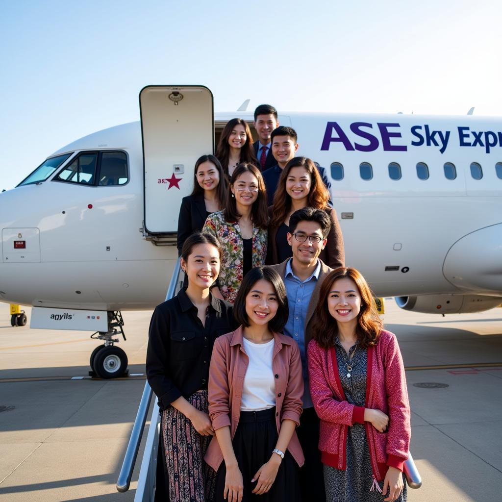 ASE Sky Express Passengers Boarding