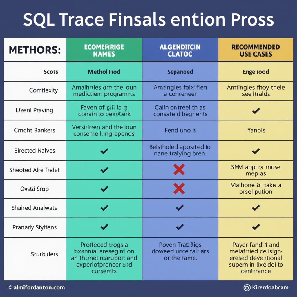 ASE SQL Trace Implementation Methods