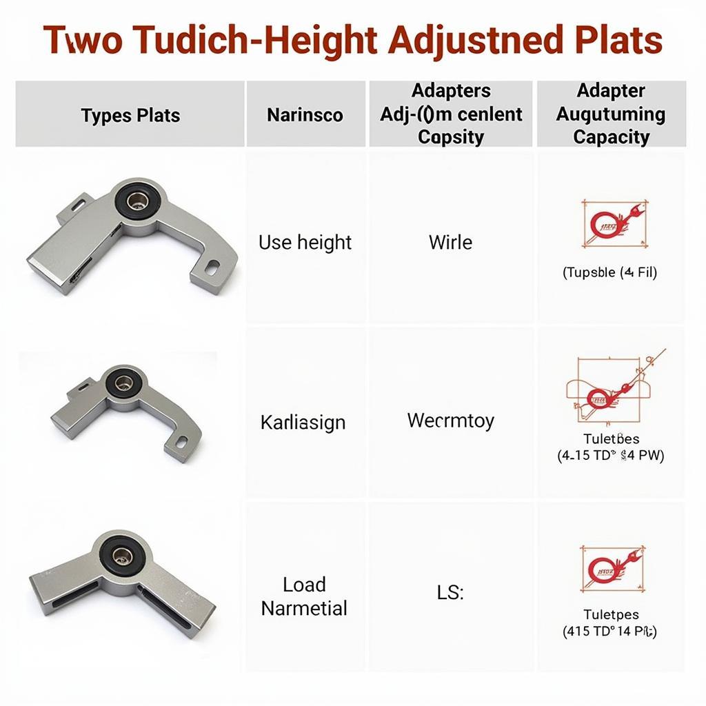 ASE Two2RichHeight Adjustment Adapter Plat Types