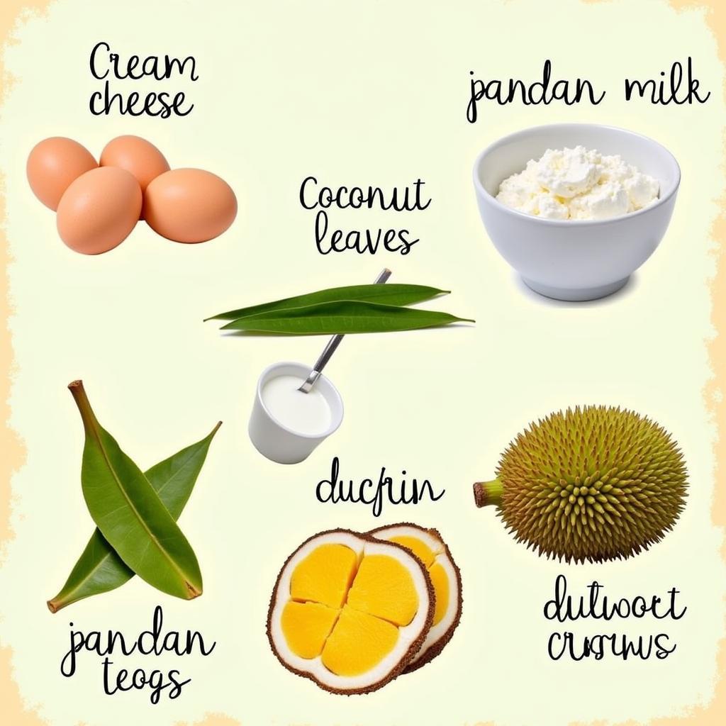 ASEAN Fried Cheesecake Ingredients