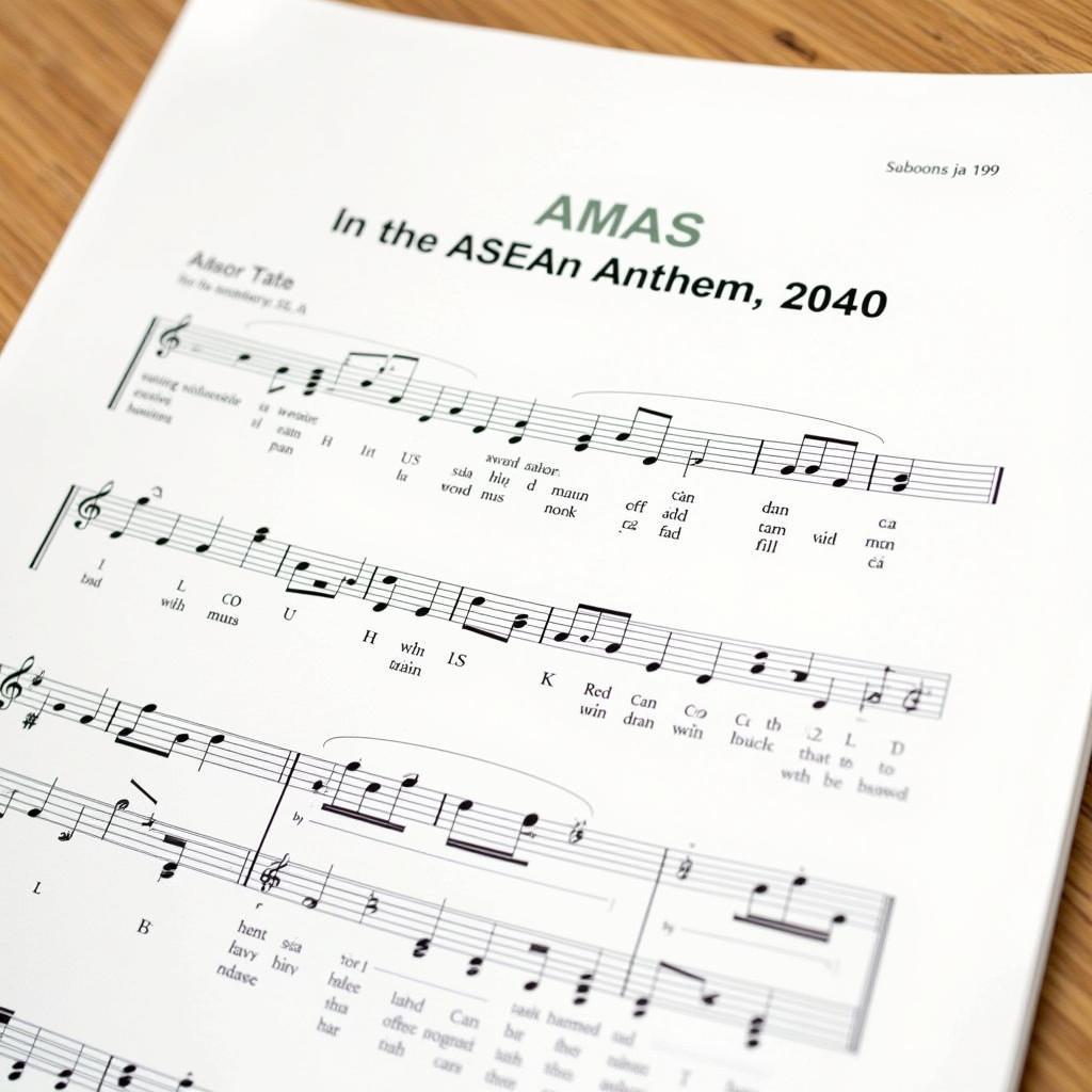 ASEAN Anthem Sheet Music