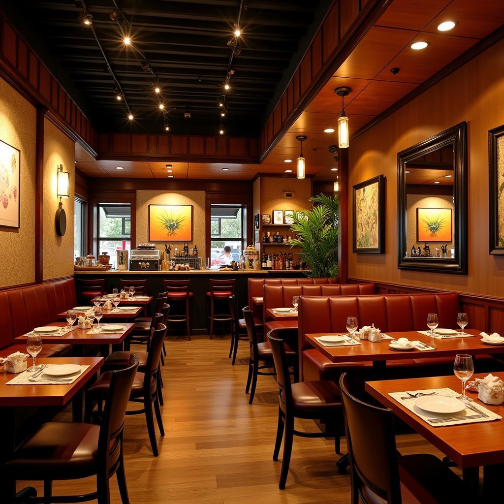 A Vibrant Dining Room at ASEAN Bistro in Ellicott City