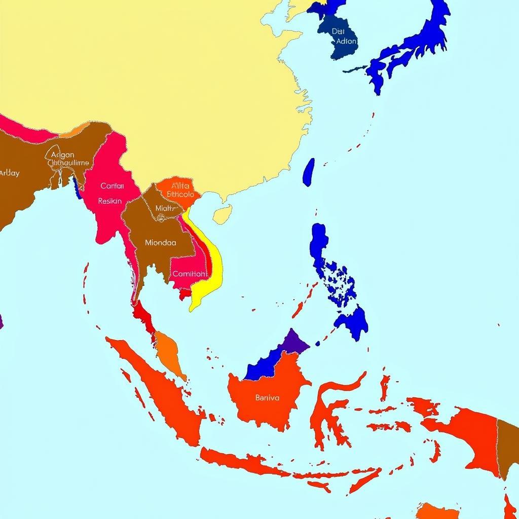 Map of ASEAN Country Members