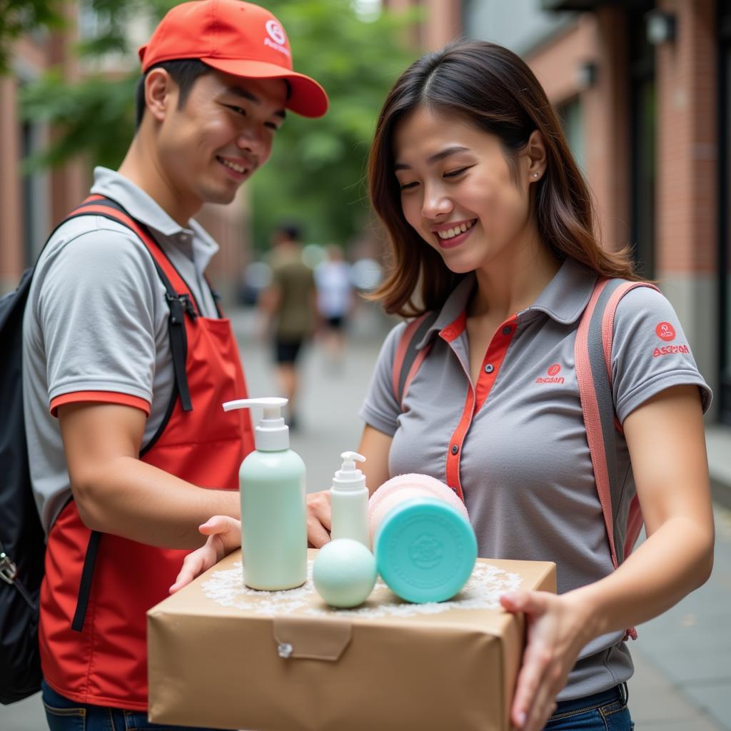 ASEAN Couriers Delivering Bath Products