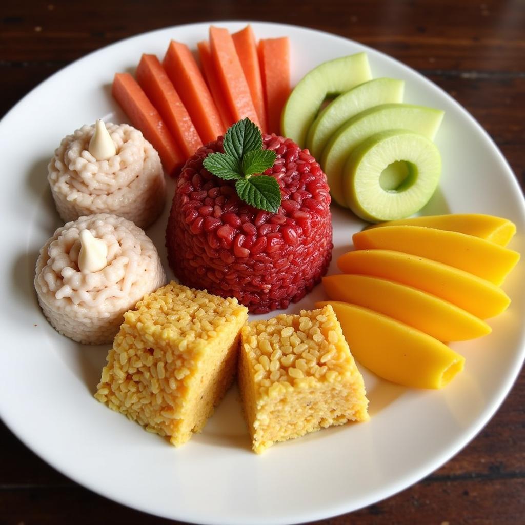 A Beautifully Arranged ASEAN Dessert Platter