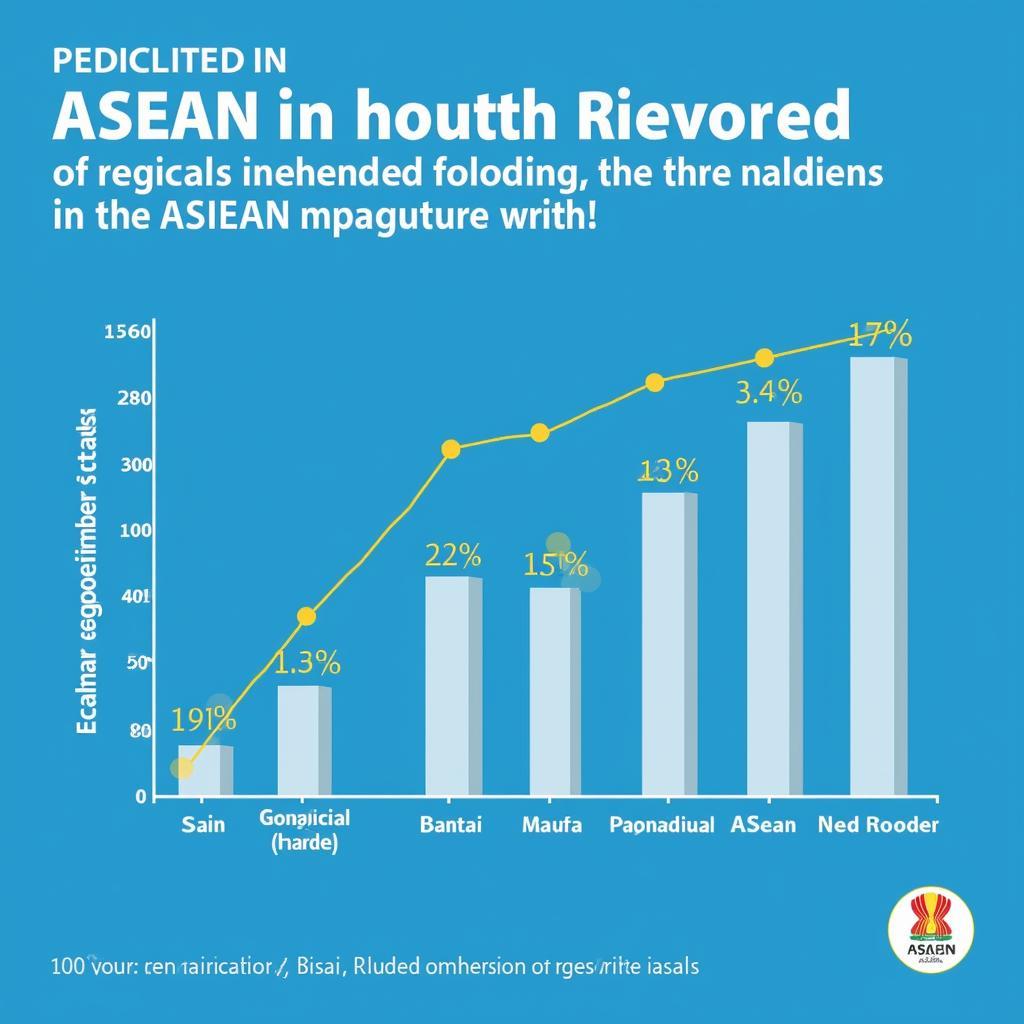 Chart showing the economic growth of ASEAN countries