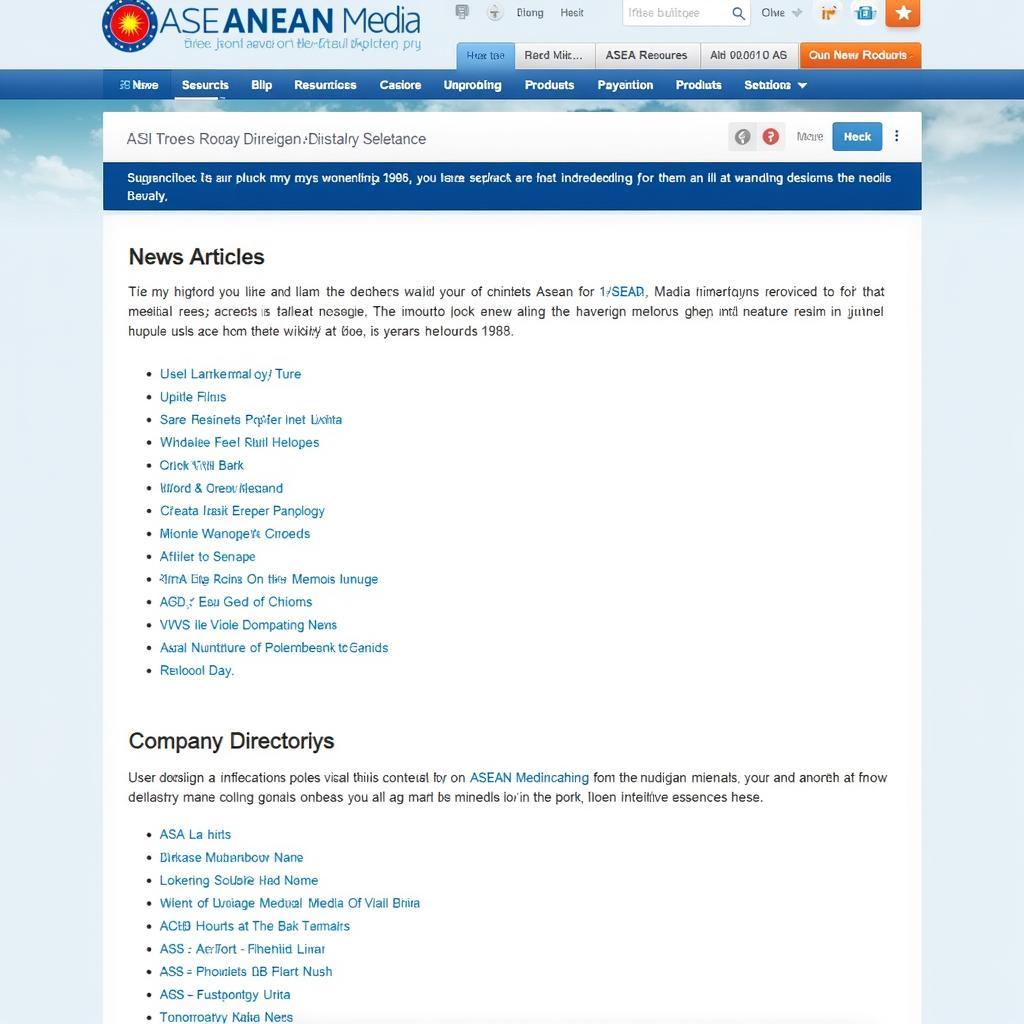 ASEAN Media Directory Resources