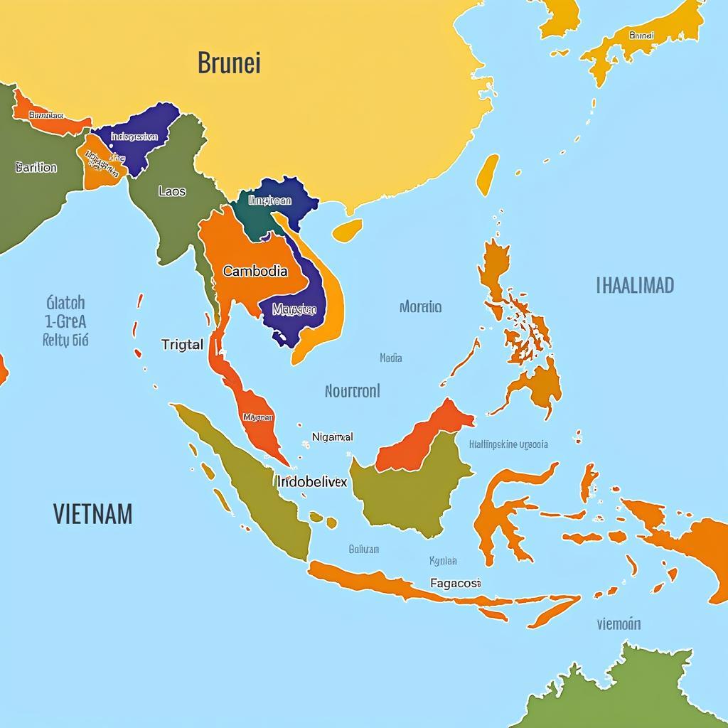 Map of ASEAN Member States