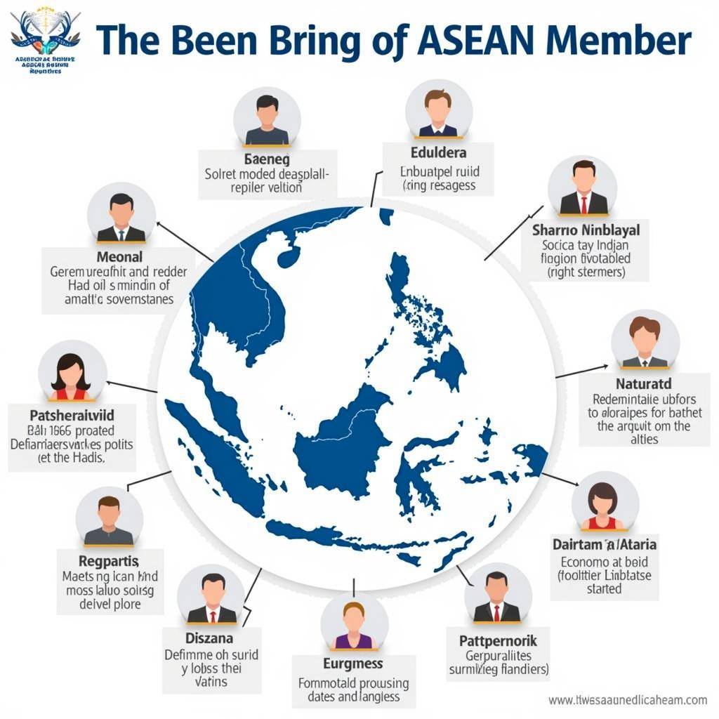 A visual representation of the key benefits of ASEAN membership, including market access, trade agreements, and regional cooperation.