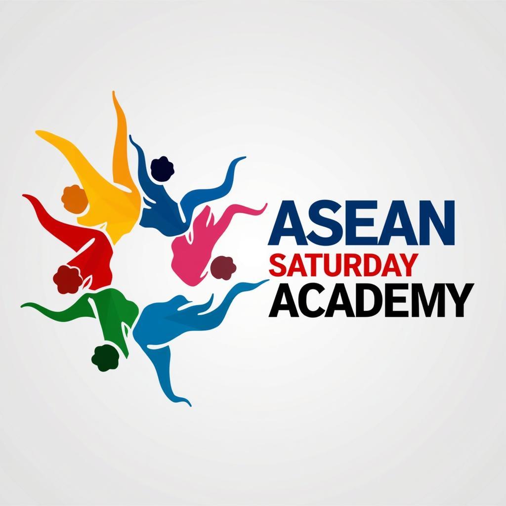 ASEAN Saturday Academy Logo: Vibrant Colors Representing Member States