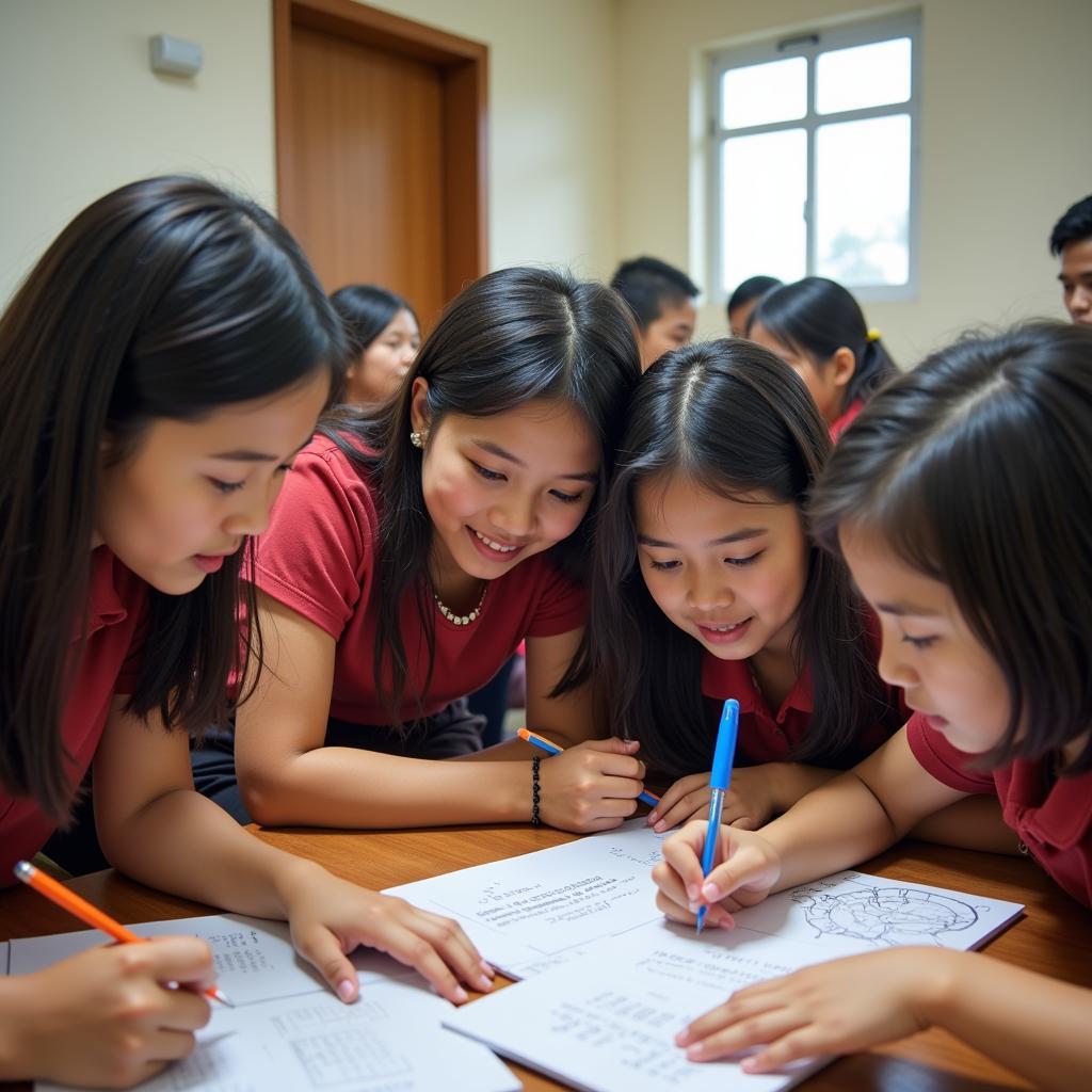 ASEAN Students Collaborating on a Project