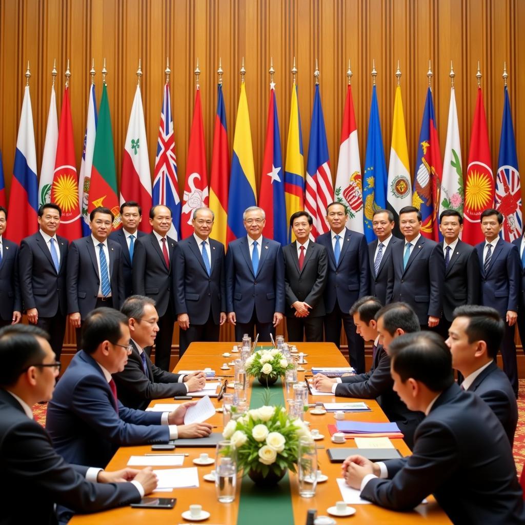 ASEAN leaders gathering at a summit, representing the ASEAN Way