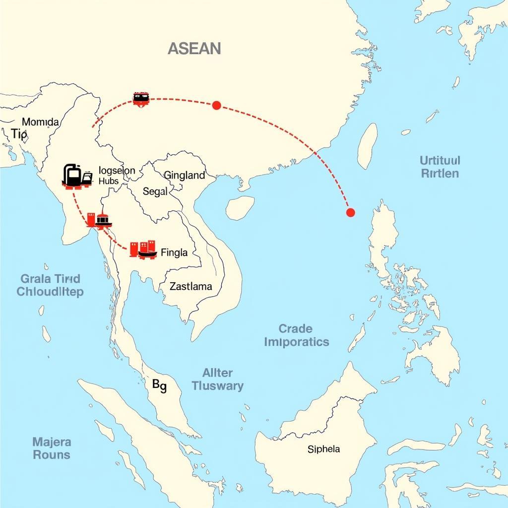 ASEAN Trade Map and Logistics Network